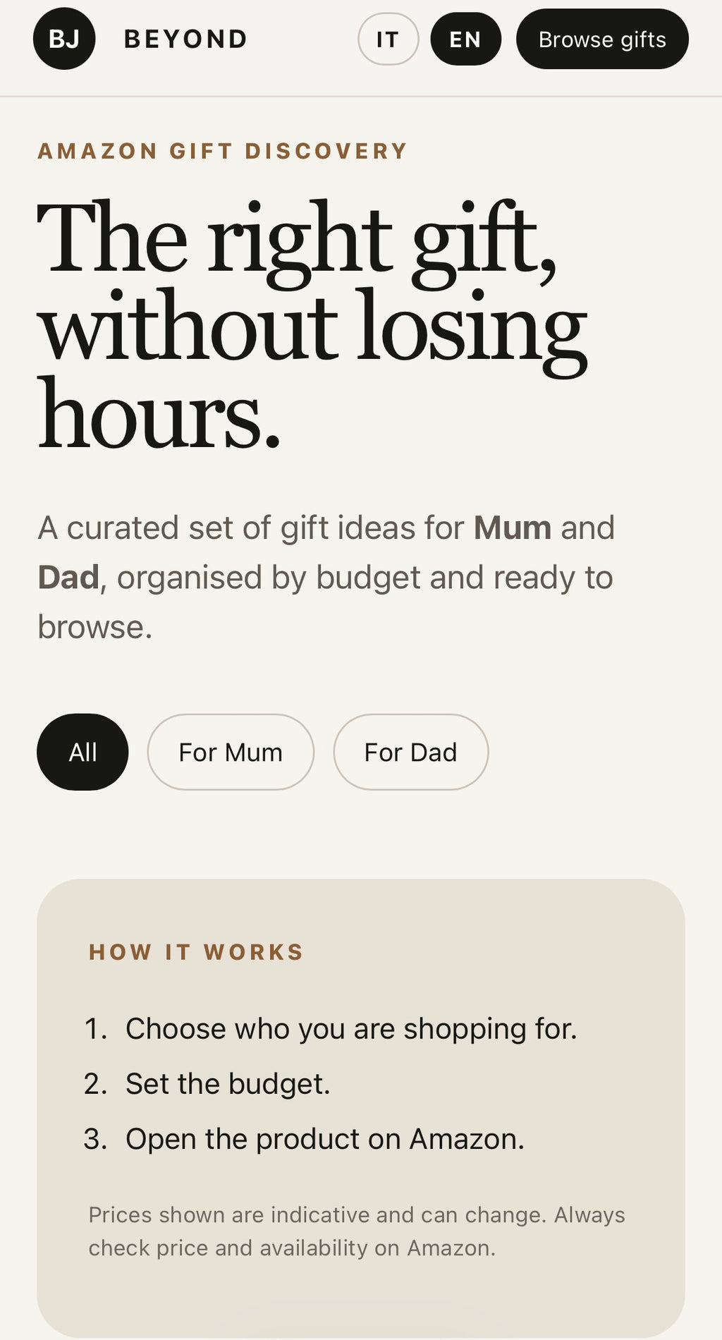 Gift Finder – The Right Gift, Without Losing Hours