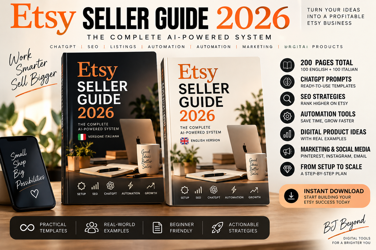 Etsy Seller Guide 2026 | ChatGPT for Etsy, SEO, AI Automation & Digital Product Marketing