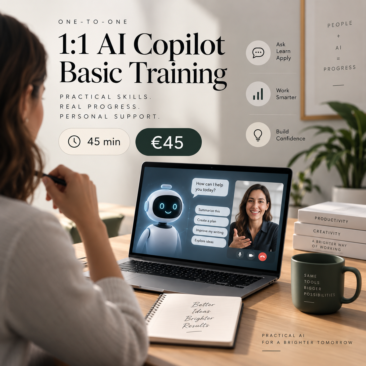 1:1 AI Copilot Basic Training 45 minutes